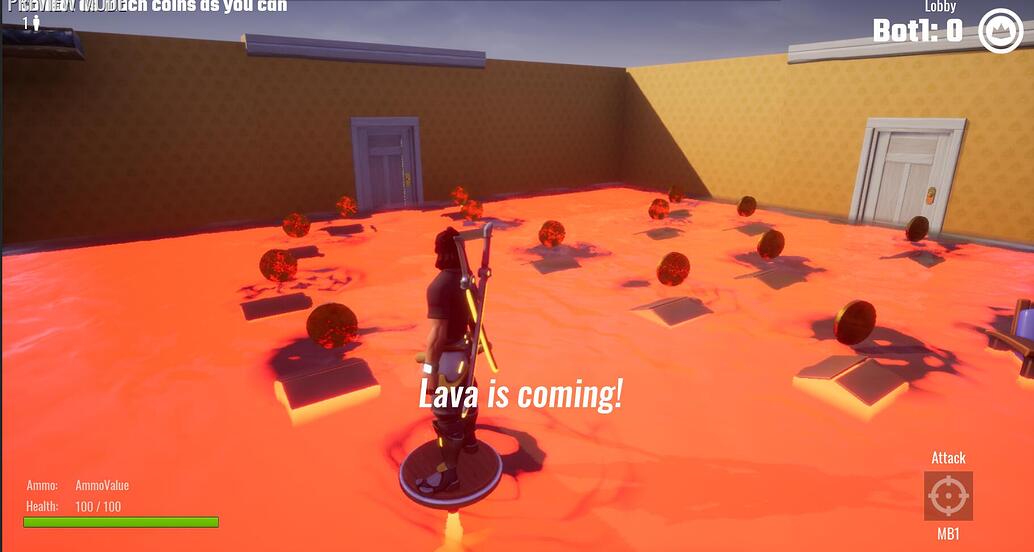 lava floor game show