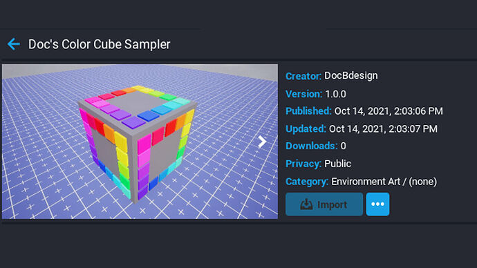 docs color cube sampler