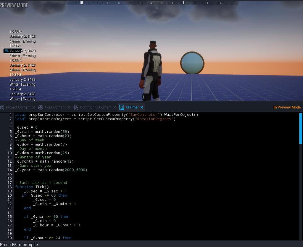 Help: Clock Control VFX Time System - Help - Core Creator Forums