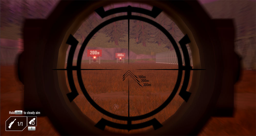 sniper rifle scope view